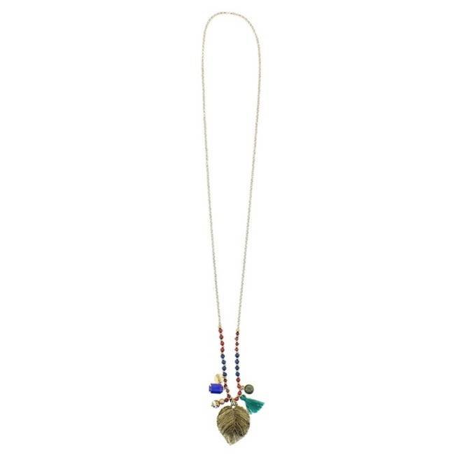 COLLAR LARGO COLGANTE METAL