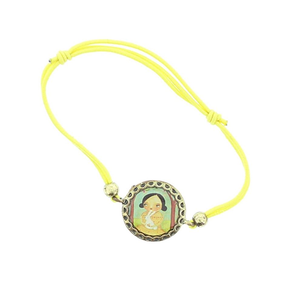 ENAMEL METAL ELASTIC BRACELET