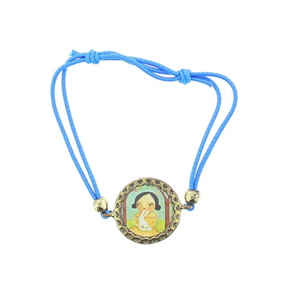 ENAMEL METAL ELASTIC BRACELET