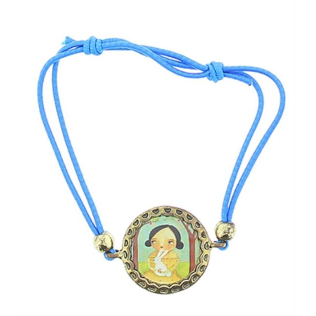 ENAMEL METAL ELASTIC BRACELET