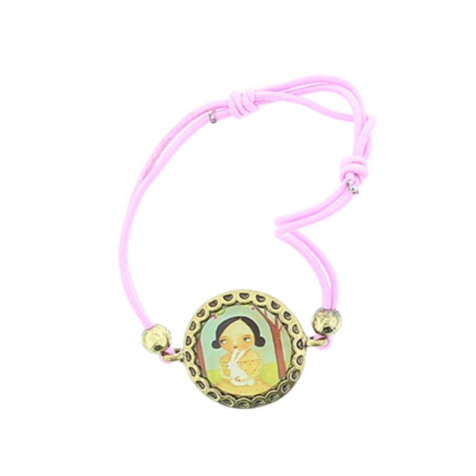 ENAMEL METAL ELASTIC BRACELET