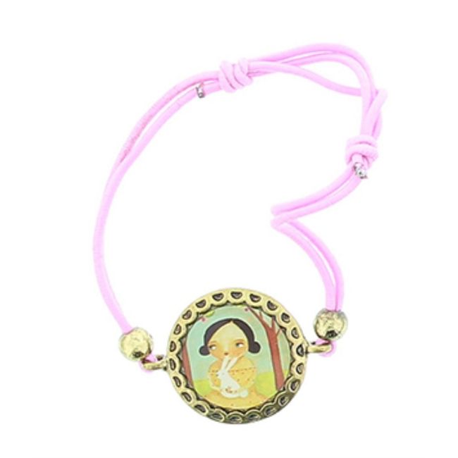 ENAMEL METAL ELASTIC BRACELET