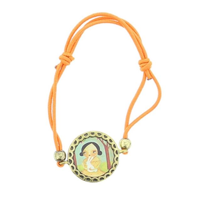 ENAMEL METAL ELASTIC BRACELET