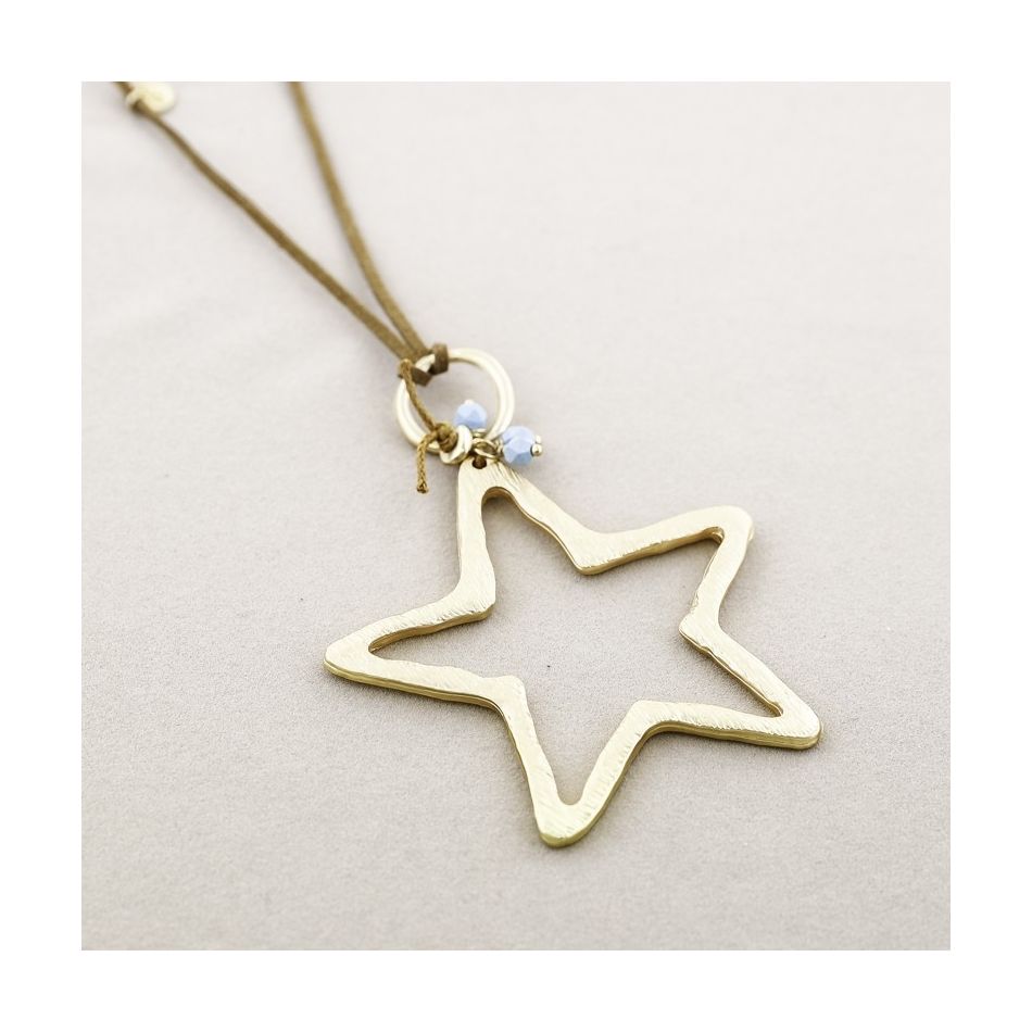COLLAR LARGO COLGANTE ESTRELLA