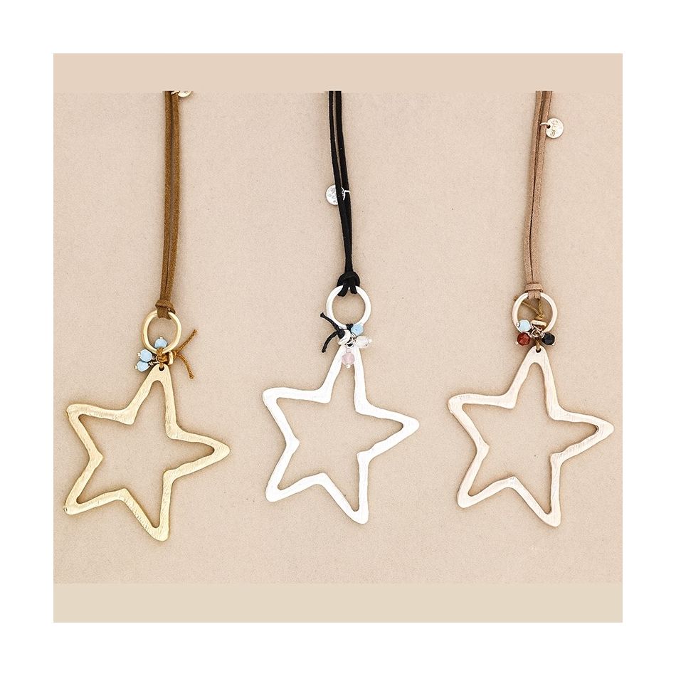 COLLAR LARGO COLGANTE ESTRELLA