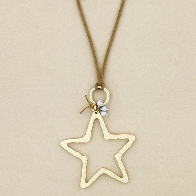 COLLAR LARGO COLGANTE ESTRELLA