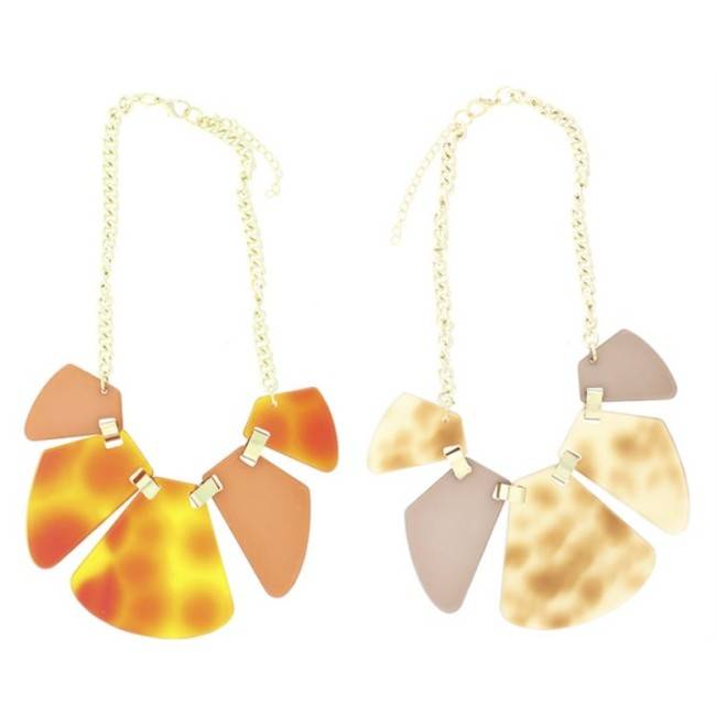 RESIN CHAIN SHORT NECKLACE