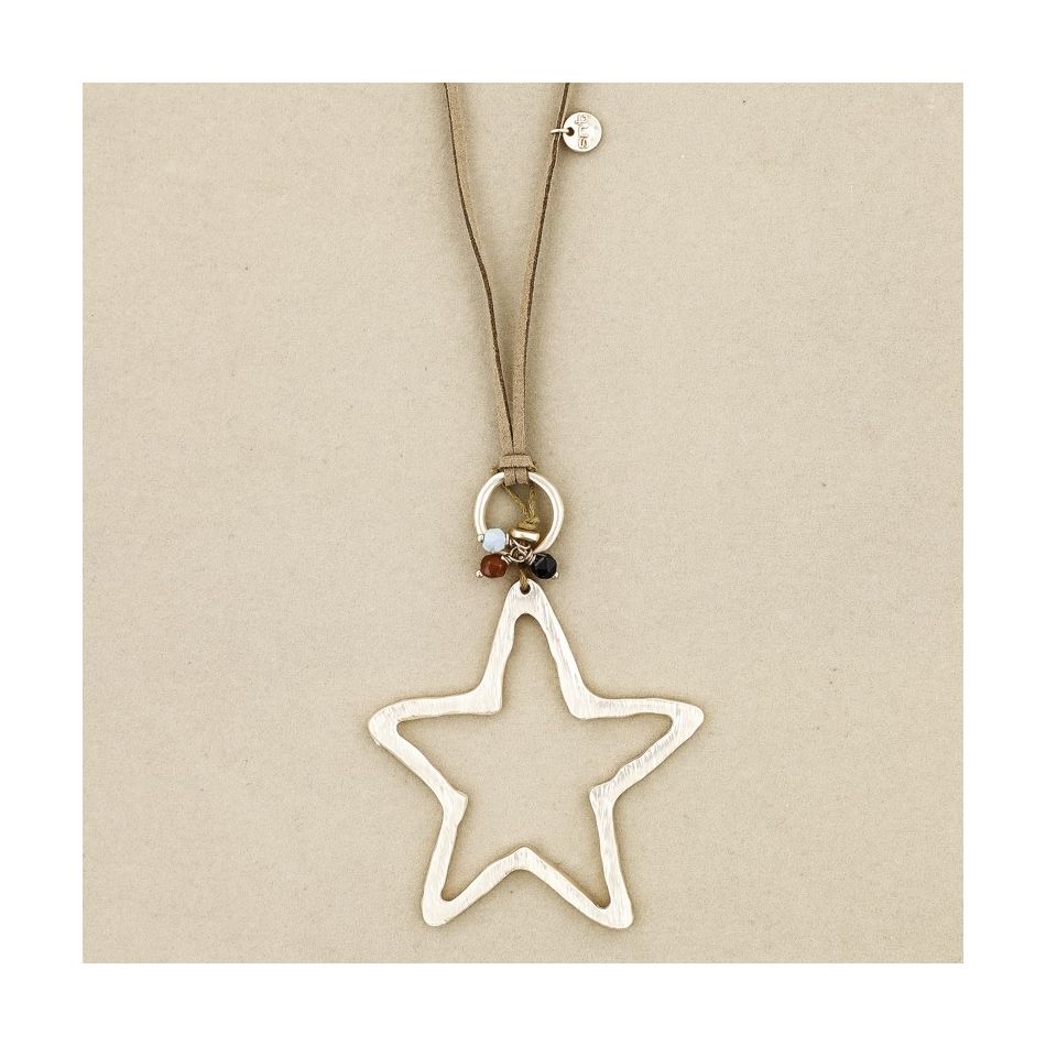 LONG STAR PENDANT NECKLACE