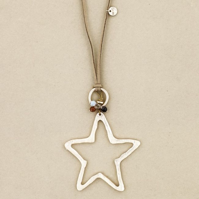LONG STAR PENDANT NECKLACE