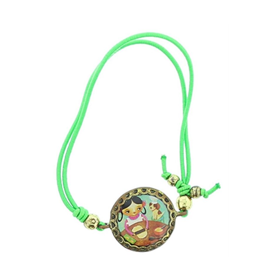 ENAMEL METAL ELASTIC BRACELET