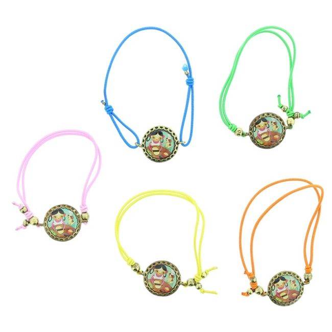 ENAMEL METAL ELASTIC BRACELET