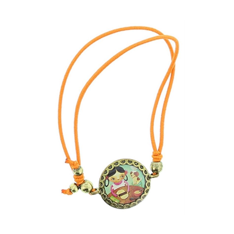 PULSERA GOMITA METAL ESMALTE