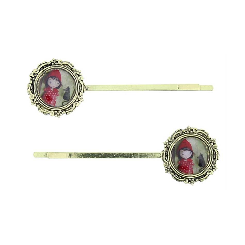 METAL ENAMEL HAIRPINS