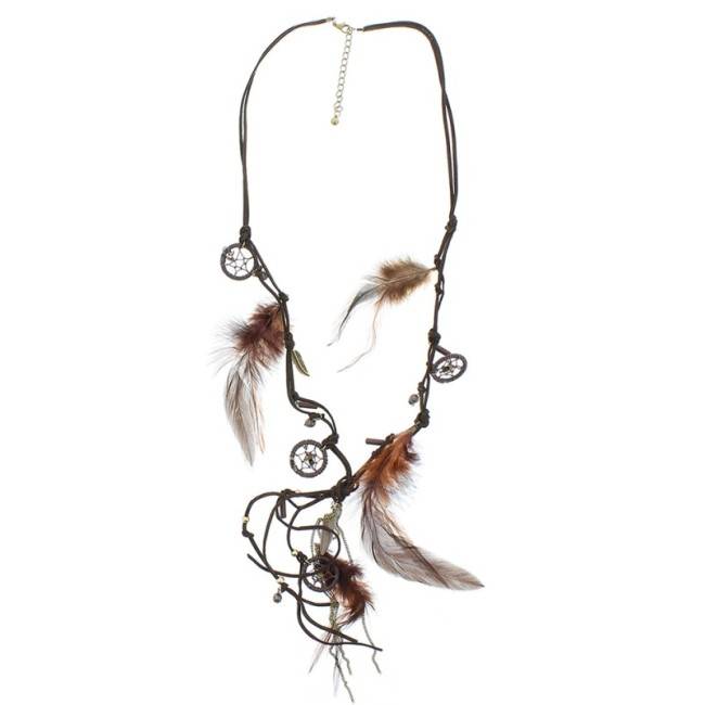 LONG PENDANT NECKLACE DREAM CATCHER