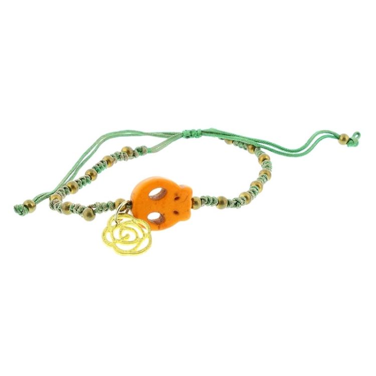 STONE BEADS KNOTTED BRACELET