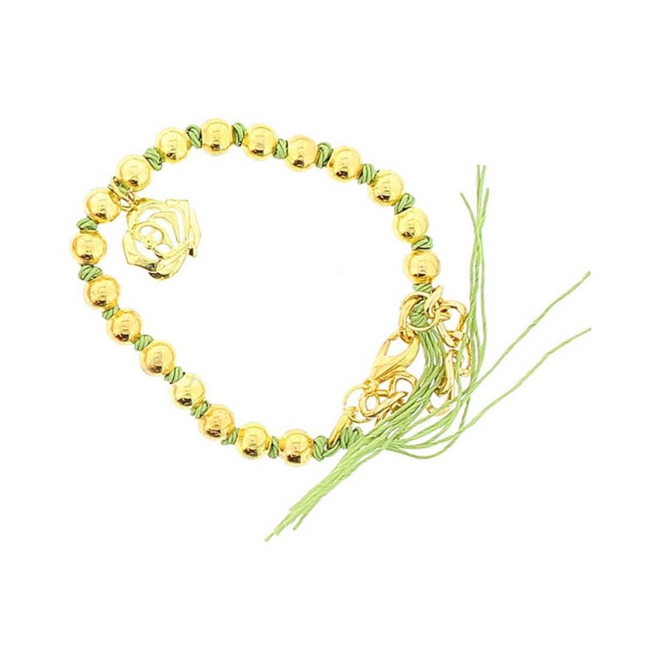 KNOTTED BEAD BRACELET
