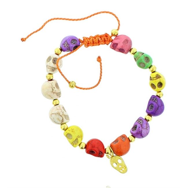 STONE BEADS KNOTTED BRACELET