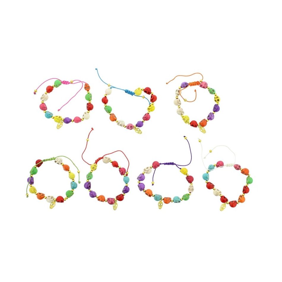STONE BEADS KNOTTED BRACELET