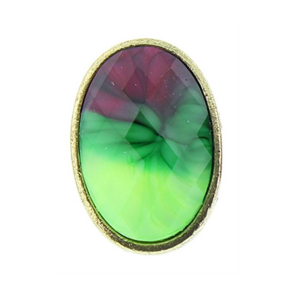 FACETED METAL RESIN RING Adjustable ring