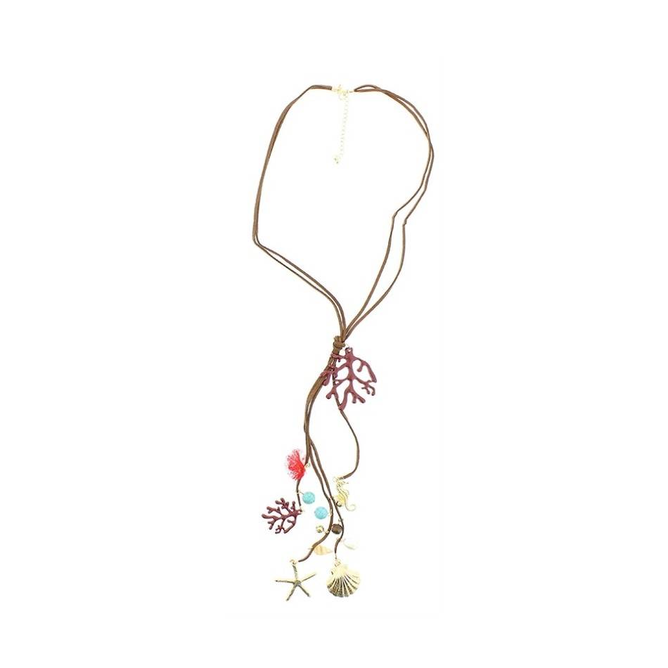COLLAR LARGO COLG. MOTIVOS MARINOS