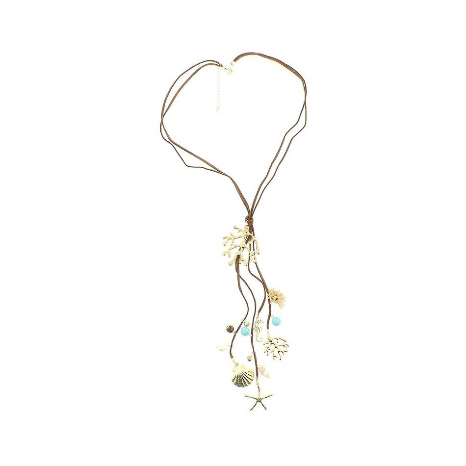 COLLAR LARGO COLG. MOTIVOS MARINOS