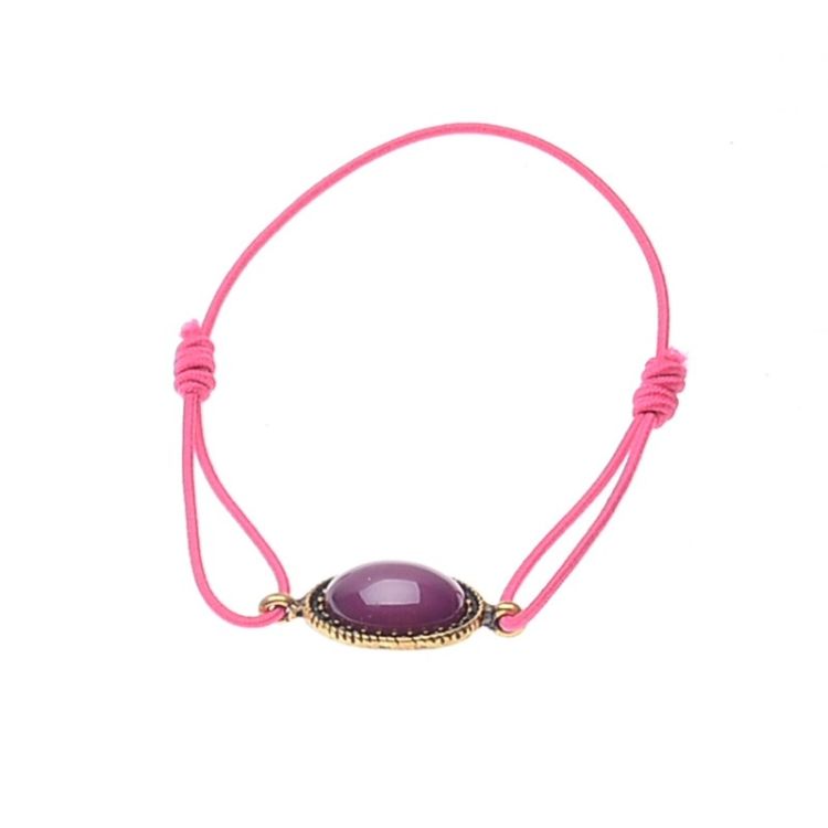 ELASTIC BRACELET METAL RESIN BEADS
