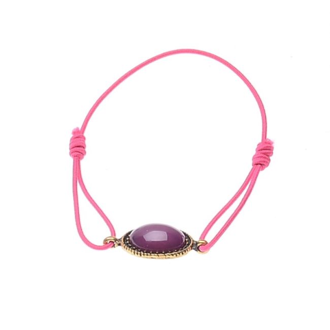 ELASTIC BRACELET METAL RESIN BEADS