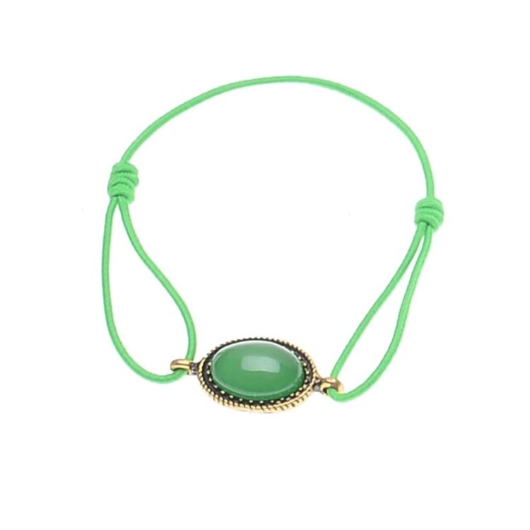 ELASTIC BRACELET METAL RESIN BEADS 2