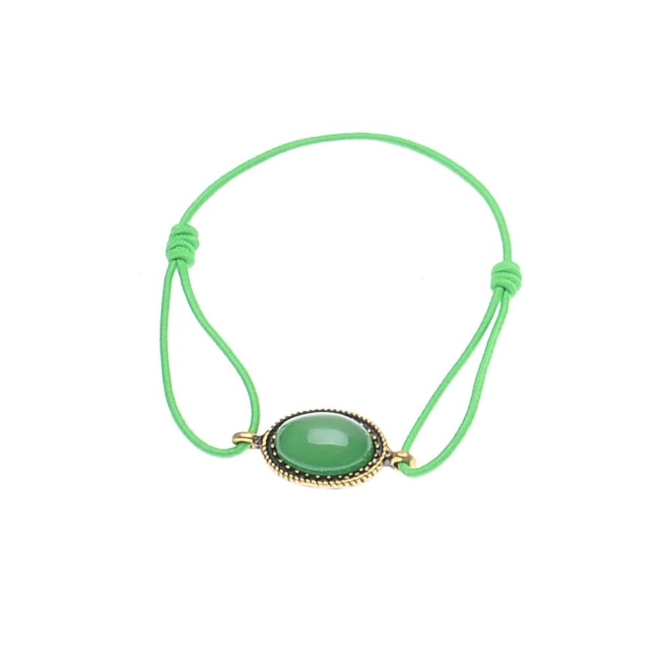 ELASTIC BRACELET METAL RESIN BEADS