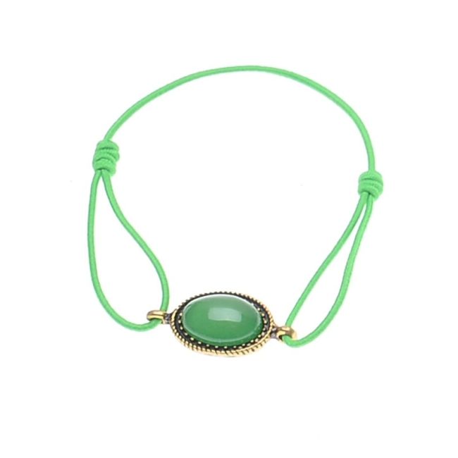 ELASTIC BRACELET METAL RESIN BEADS