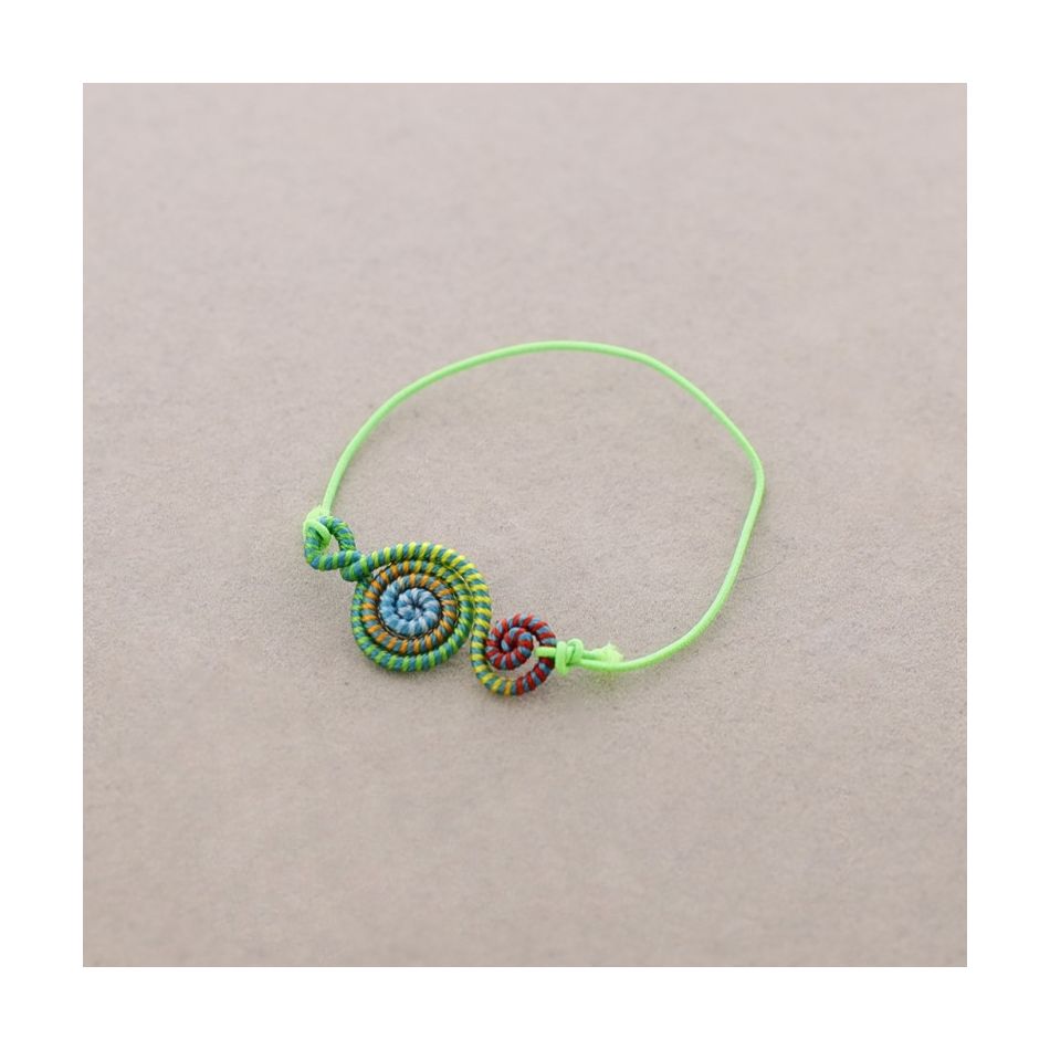 COLORED ELASTIC ETHNIC BRACELET