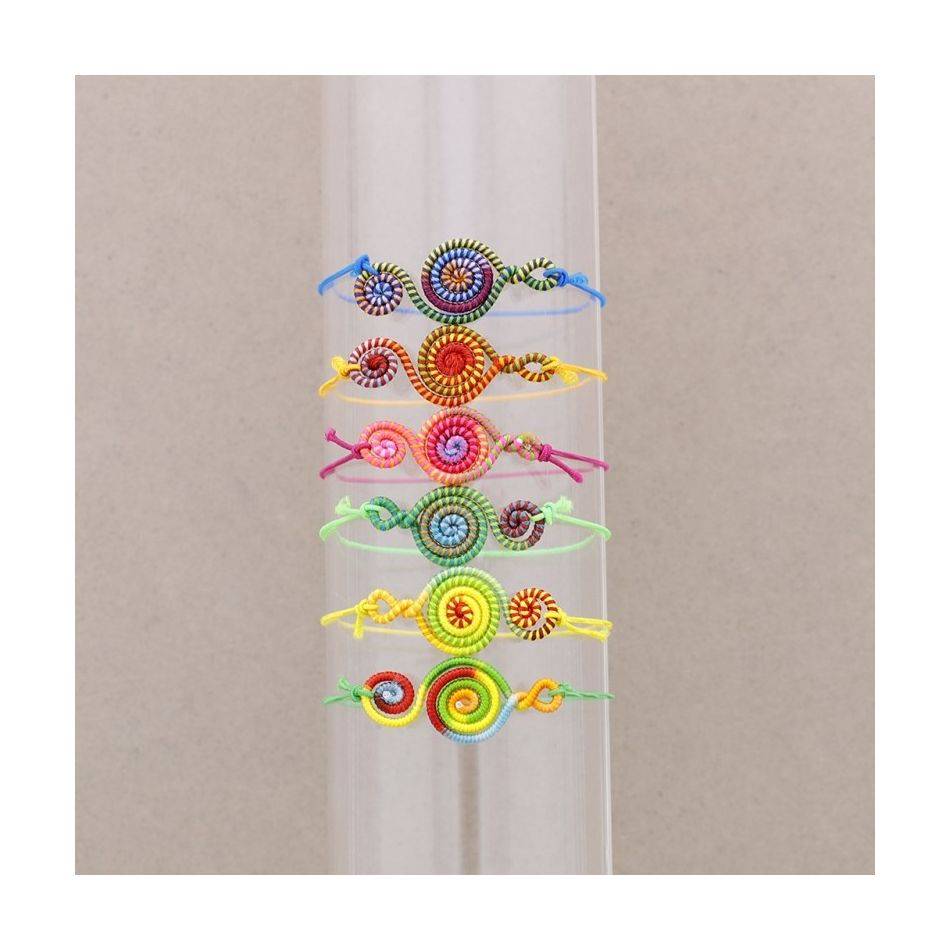 COLORED ELASTIC ETHNIC BRACELET