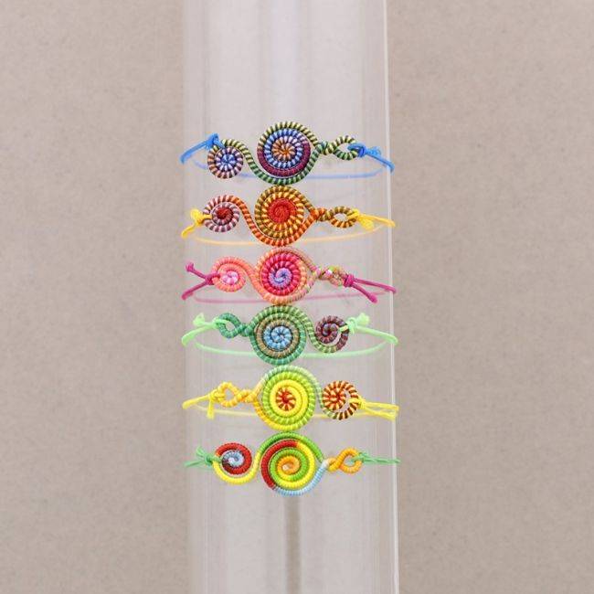 COLORED ELASTIC ETHNIC BRACELET