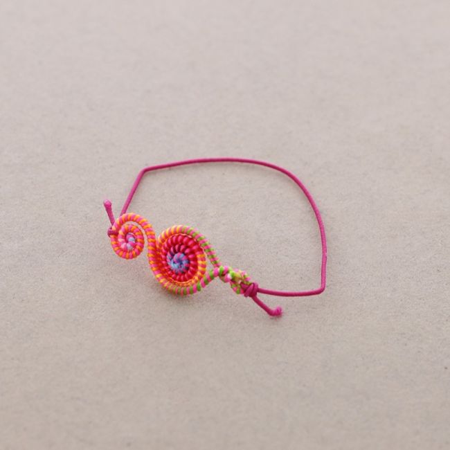 COLORED ELASTIC ETHNIC BRACELET