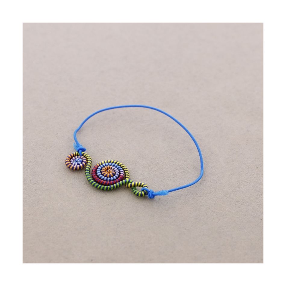 COLORED ELASTIC ETHNIC BRACELET