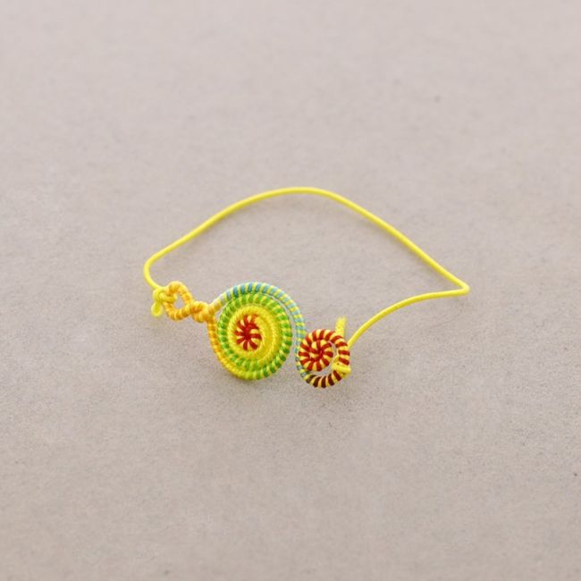 COLORED ELASTIC ETHNIC BRACELET