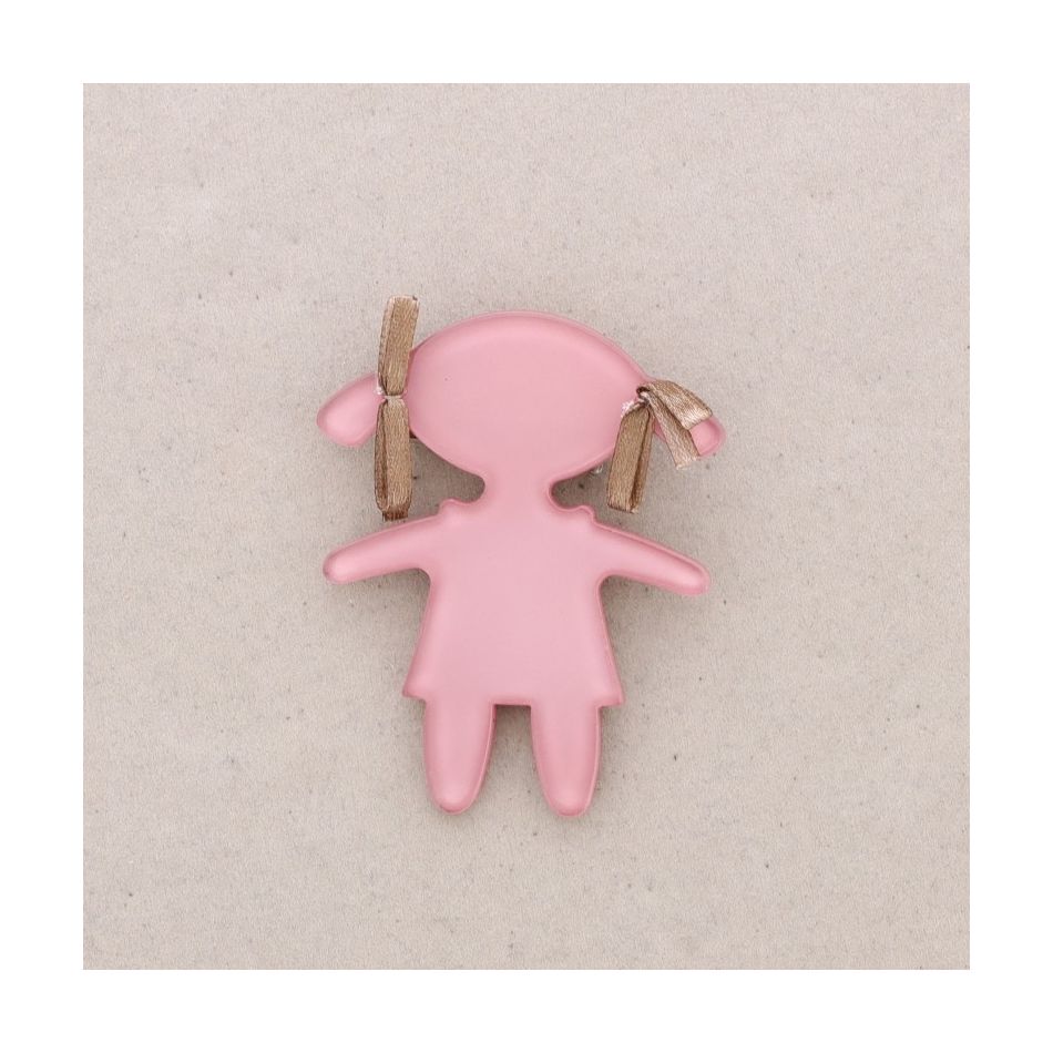 BROCHE MUÑECA RESINA