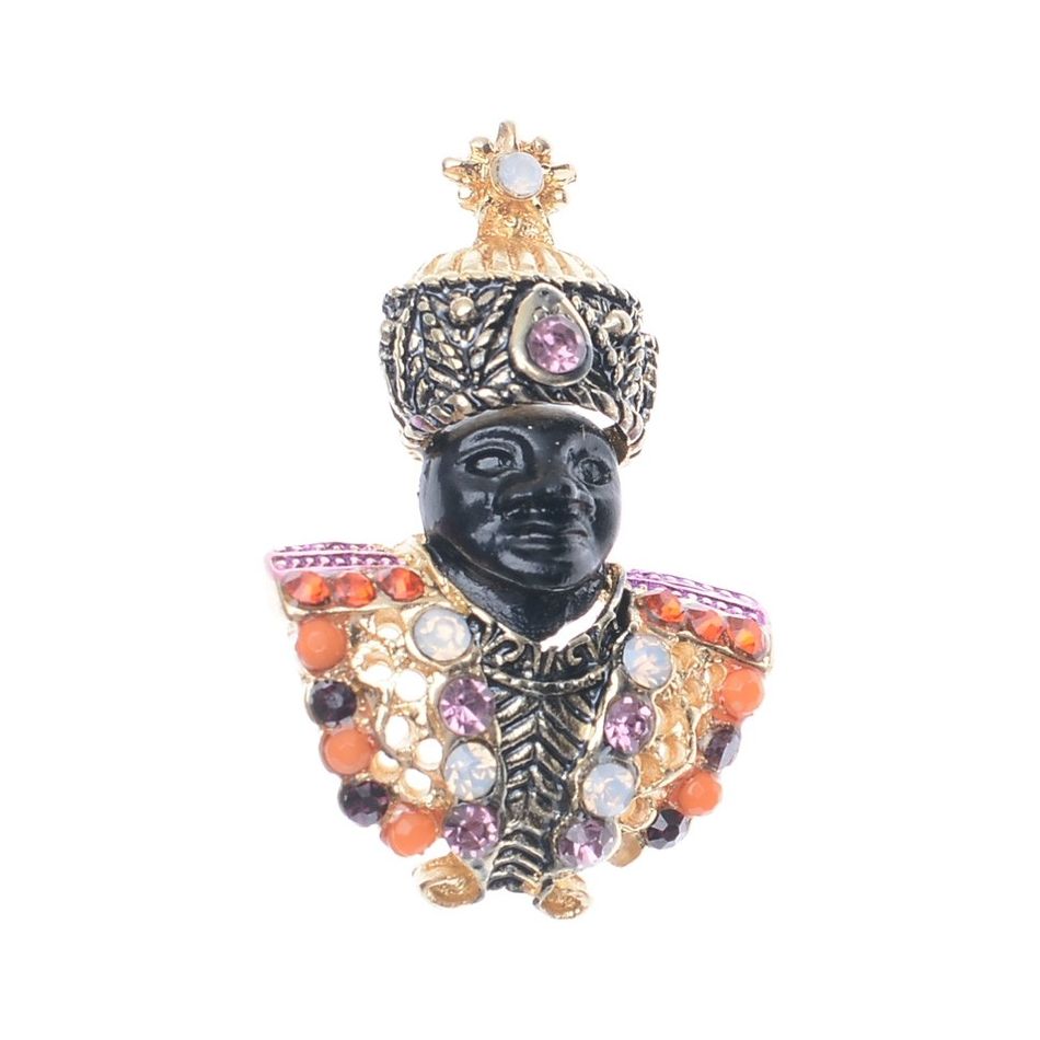 BROCHE CABECITA CRISTALES