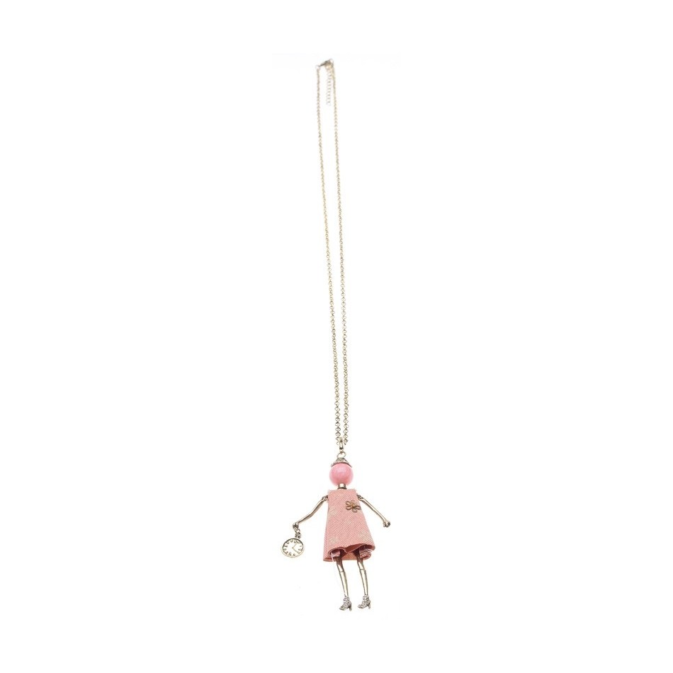 DOLL PENDANT LONG NECKLACE