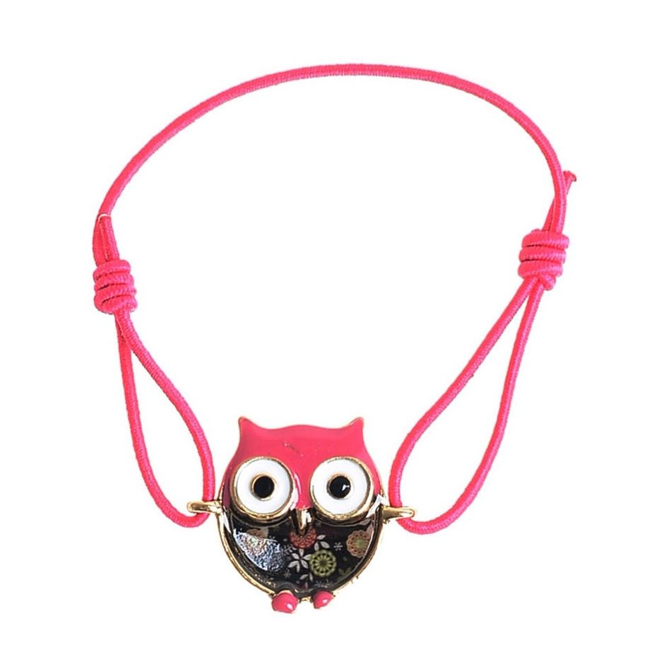 RESIN METAL BEADS ELASTIC BRACELET