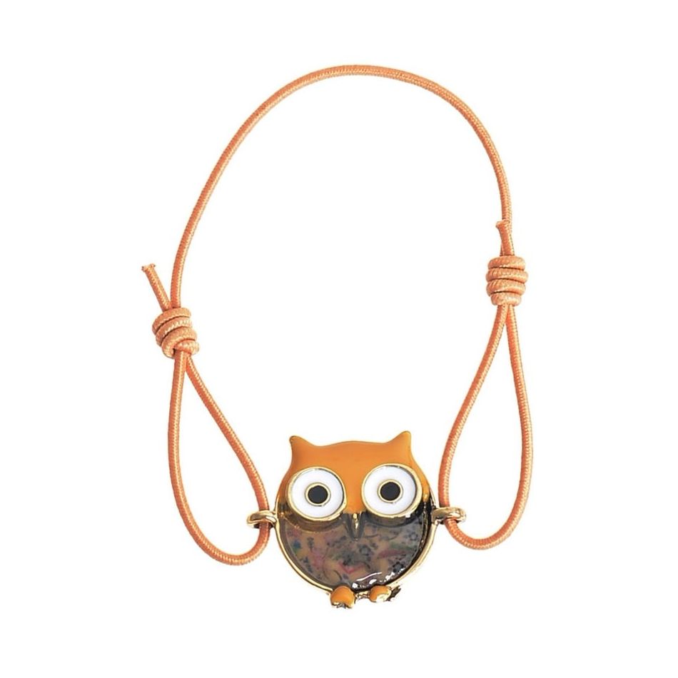 PULSERA GOMITA CUENTA METAL RESINA