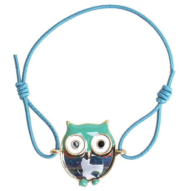 PULSERA GOMITA CUENTA METAL RESINA