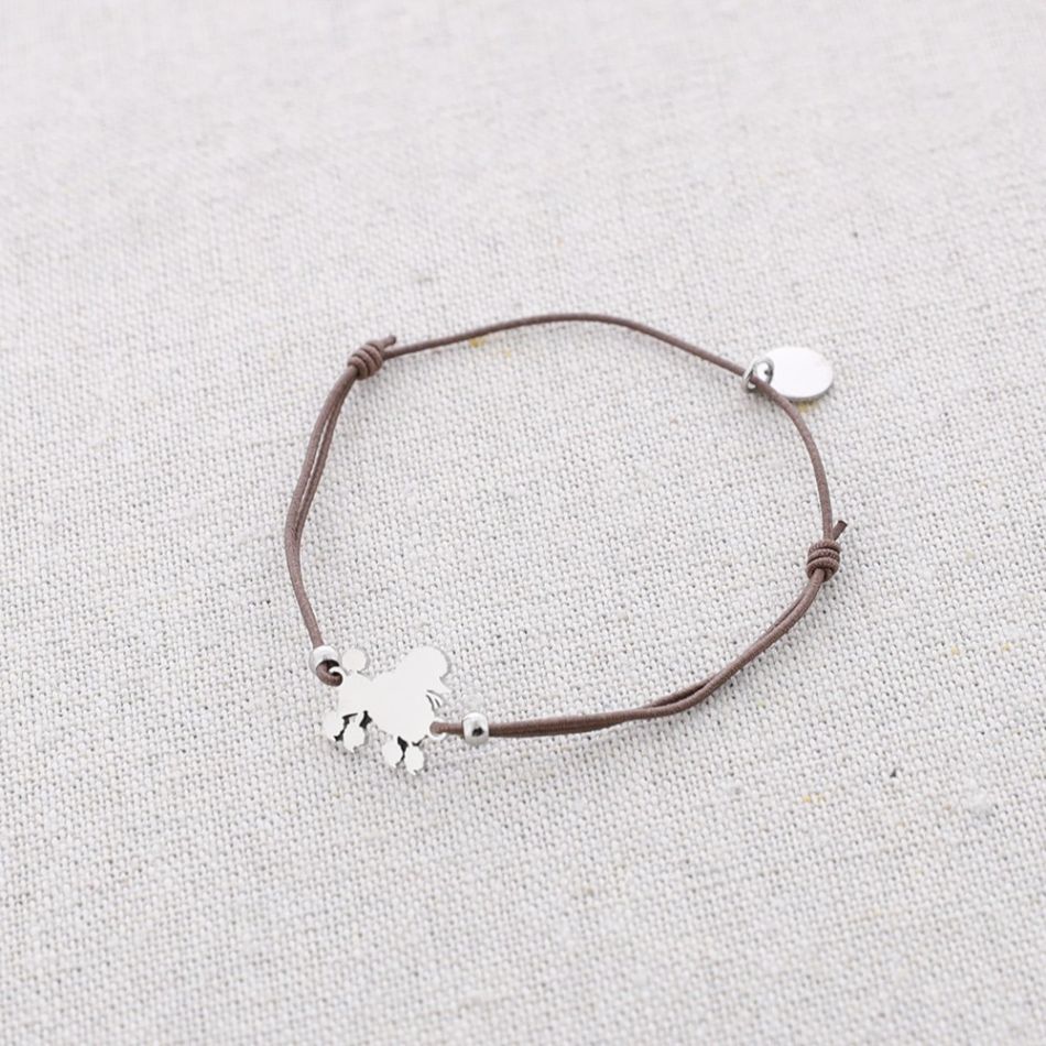 PULSERA ELÁSTICA ACERO PERRITO