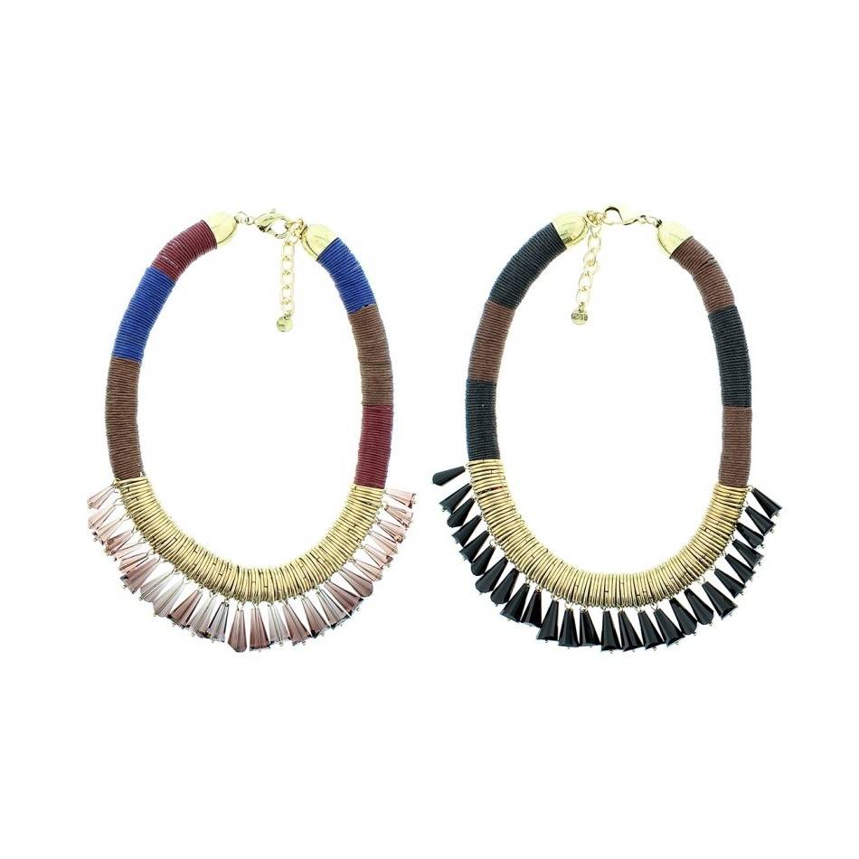 PENDANT SHORT NECKLACE CRYSTALS
