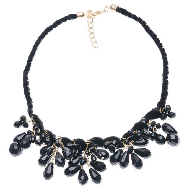CRYSTAL DROPS SHORT NECKLACE