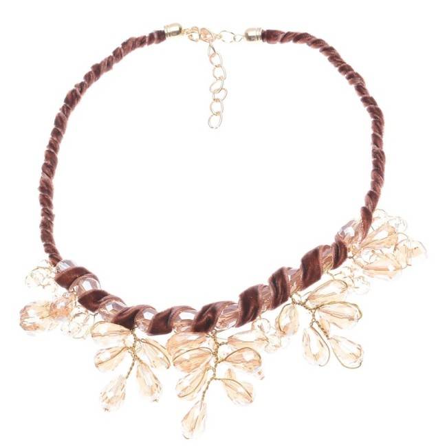 CRYSTAL DROPS SHORT NECKLACE