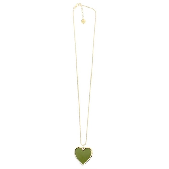 LONG PENDANT NECKLACE METAL RESIN