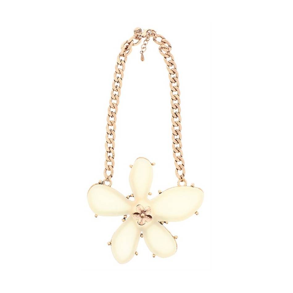 GARGANTILLA FLOR METAL RESINA