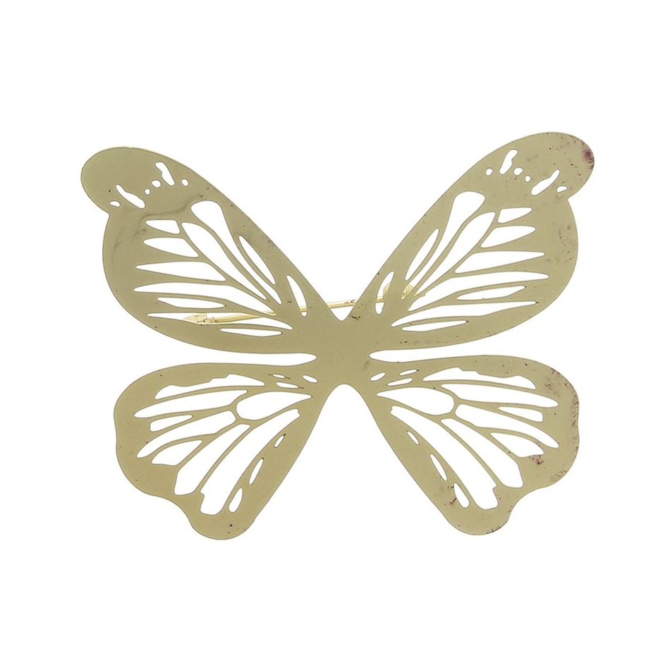 METAL BUTTERFLY BROOCH