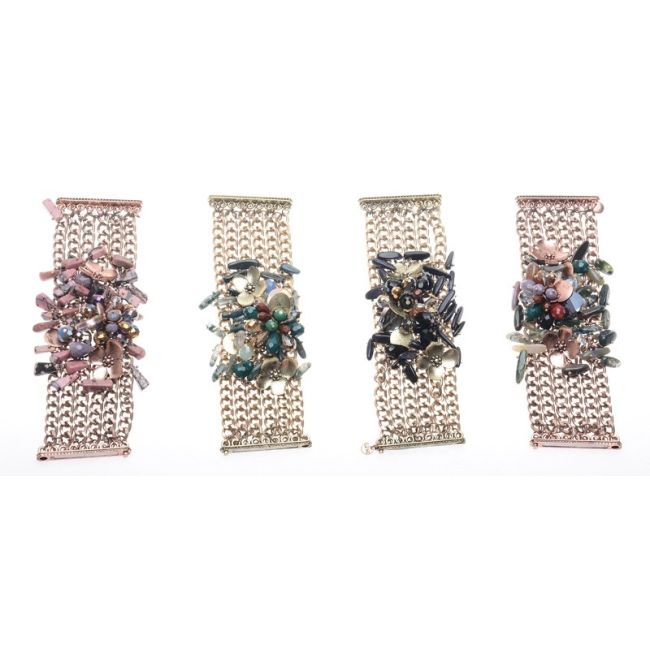 PULSERA CADENAS CUENTAS